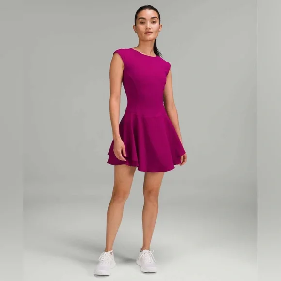 strapless open back dress Pre-owned Lululemon Dark purple Size S Short Sleeve Tank Top